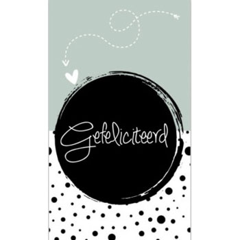 Kleine kaartjes gefeliciteerd
