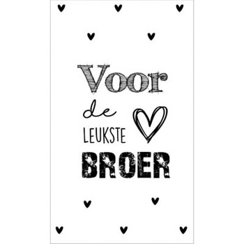 Kleine kaartjes voor de leukste broer