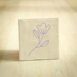 Tegeltje bloem keramiek