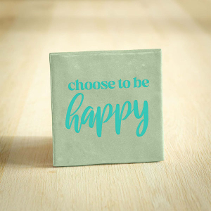 Tegeltje choose to be happy keramiek