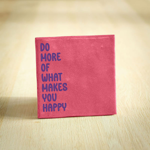 Tegeltje do more of what makes you happy keramiek