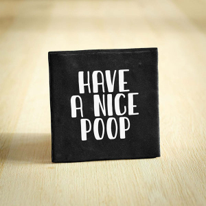 Tegeltje have a nice poop keramiek