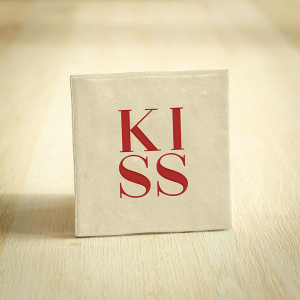 Tegeltje kiss keramiek