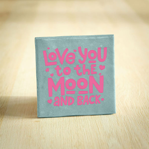 Tegeltje love you to the moon keramiek