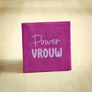 Tegeltje powervrouw keramiek