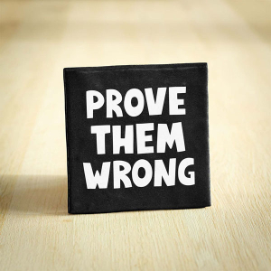 Tegeltje prove them wrong keramiek