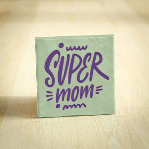 Tegeltje super mom keramiek