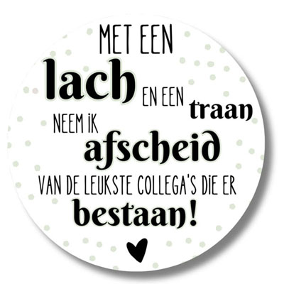 Met een lach en een traan