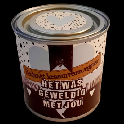 Bedankt kraamverzorgster roze en blauw