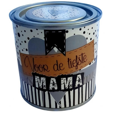 Voor de liefste mama oranje zwart