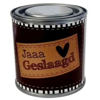 Jaaaa geslaagd zwart