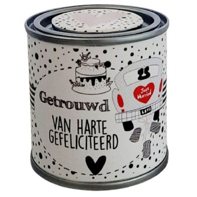 Blikje getrouwd