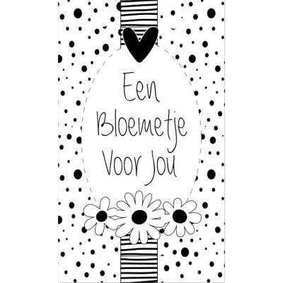 Een bloemetje of een flesje wijn