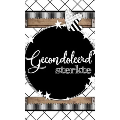 Kaartje gecondoleerd