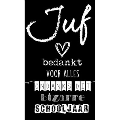Bedankt juf