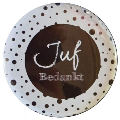 Bedankt juf mint,roze en zwart