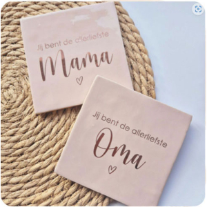 Tegeltje de allerliefste mama-oma in meerdere kleuren