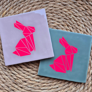 Tegeltje easterbunny in meerdere kleuren