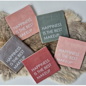 Tegeltje happiness is the best makeup in meerdere kleuren
