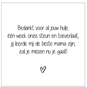 Forex tegeltje bedankt voor al je hulp