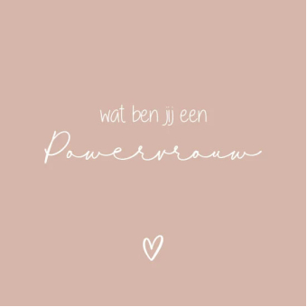 Forex tegeltje een powervrouw roze