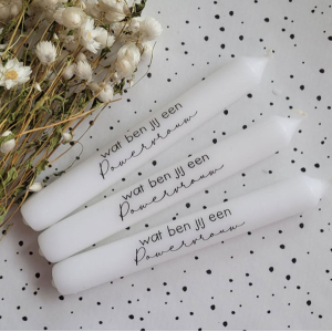 Tekstkaars wat ben jij een powervrouw 