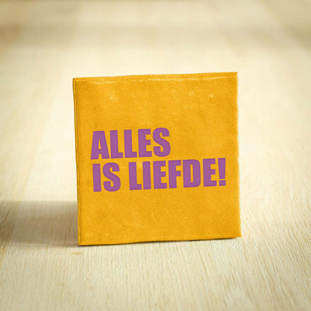 Tegeltje alles is liefde keramiek