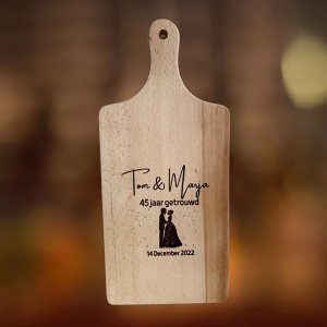Houten borrelplank beuken trouwen