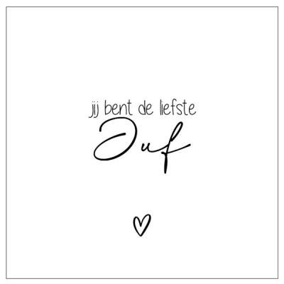 Forex tegeltje jij bent de liefste juf wit Forex tegeltje jij bent de liefste juf wit