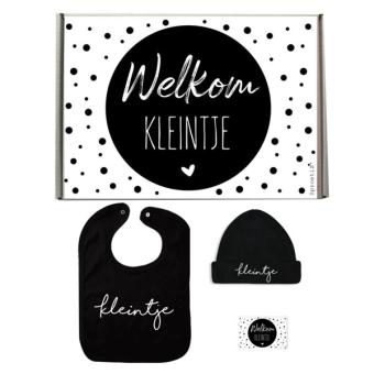 Kadoset baby kleintje zwart