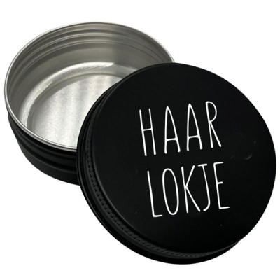 Haarlokdoosje zwart Haarlokdoosje zwart