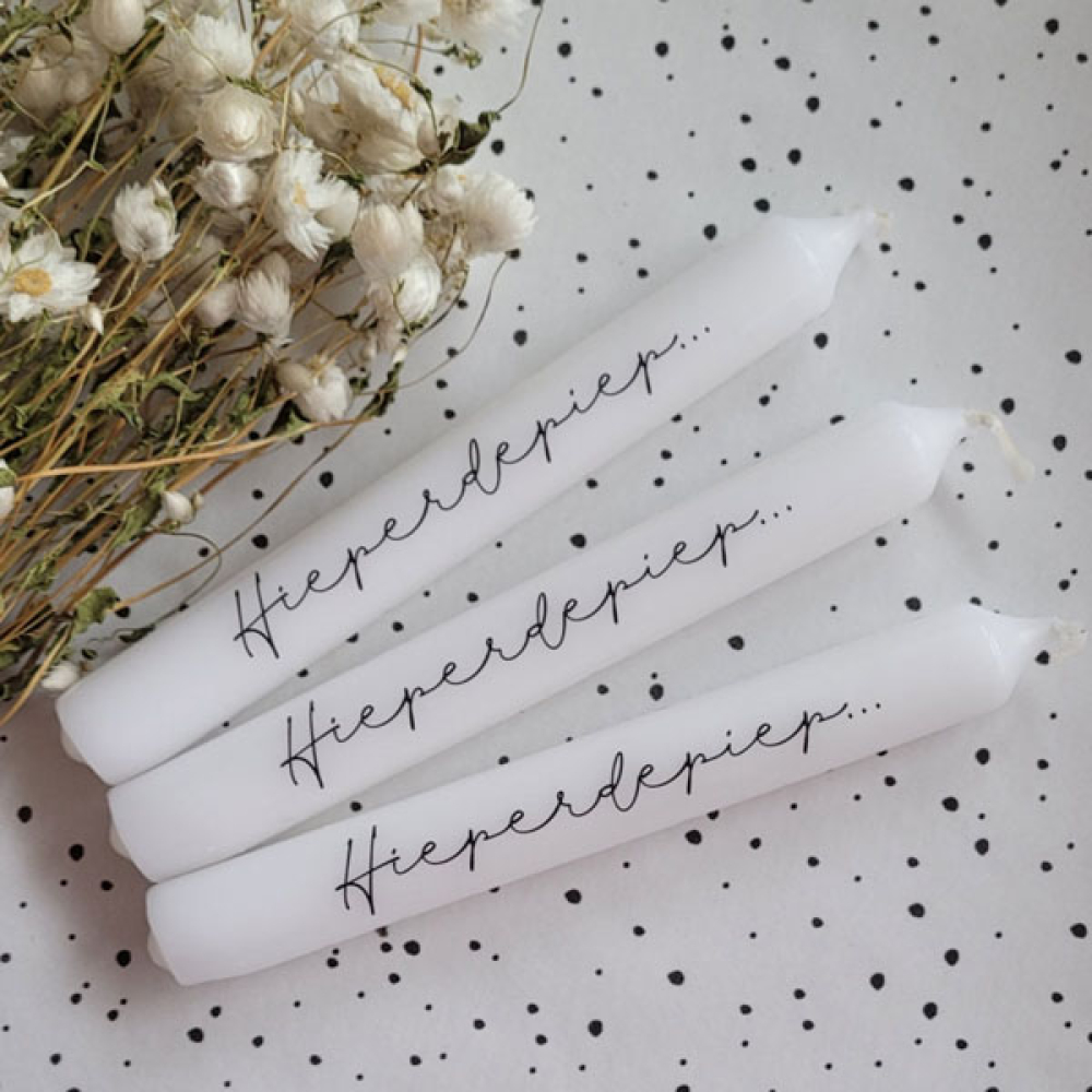 Tekstkaars hieperdepiep