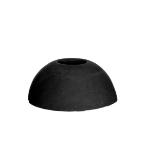 Kaarshouder tekstkaarsen beton grijs, wit en zwart