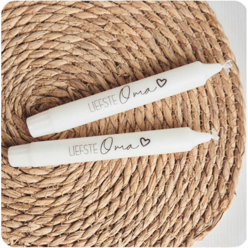 Tekstkaars liefste oma