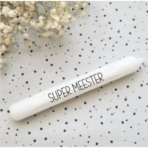 Tekstkaars super meester