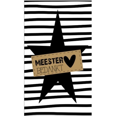 Bedankt meester