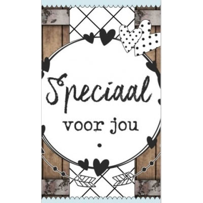 Speciaal voor jou wit en zwart
