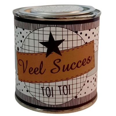 Blikje veel succes