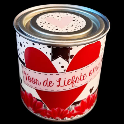 De liefste oma rood hart