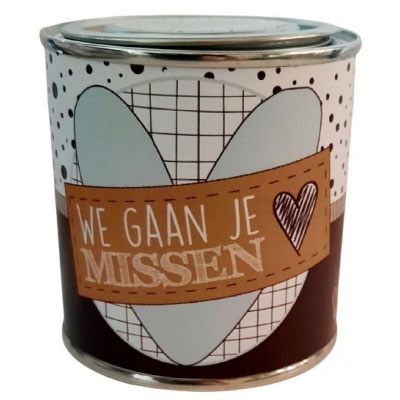 We gaan je missen