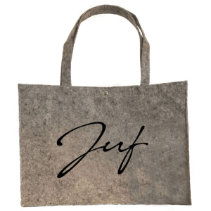 Vilten tas shopper juf