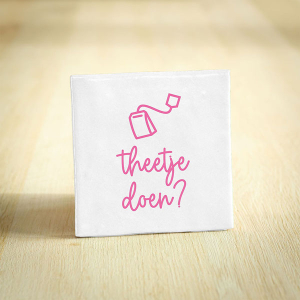 Tegeltje theetje doen keramiek