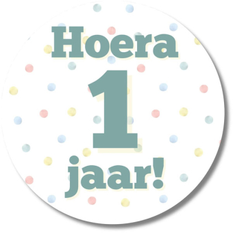 Hoera 1 jaar groen