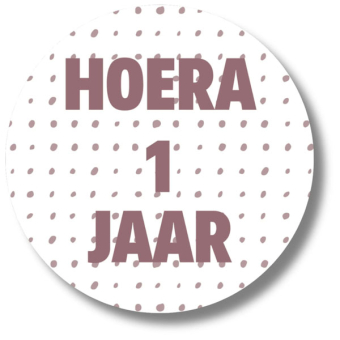 Hoera 1 je eoze stippen