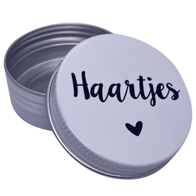 Haardoosje wit en zwart
