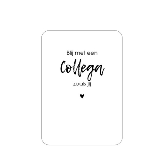 Blij met een collega