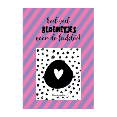 Bloemetjes voor cd leidster