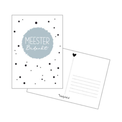 Meester bedankt