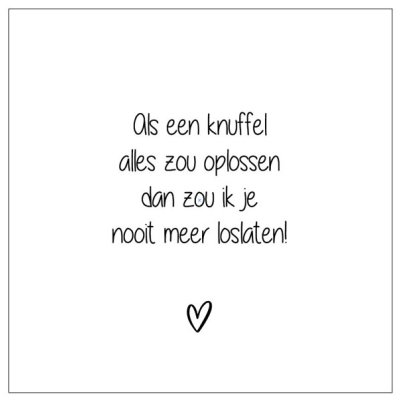 Als een knuffel