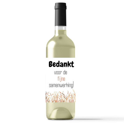 Wijnetiket bedankt voor de fijne samenwerking